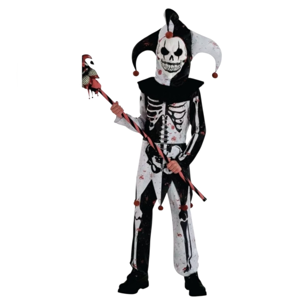 Menacing Jester Kids Halloween Costume - Large (12-14) - Picture 2 of 5